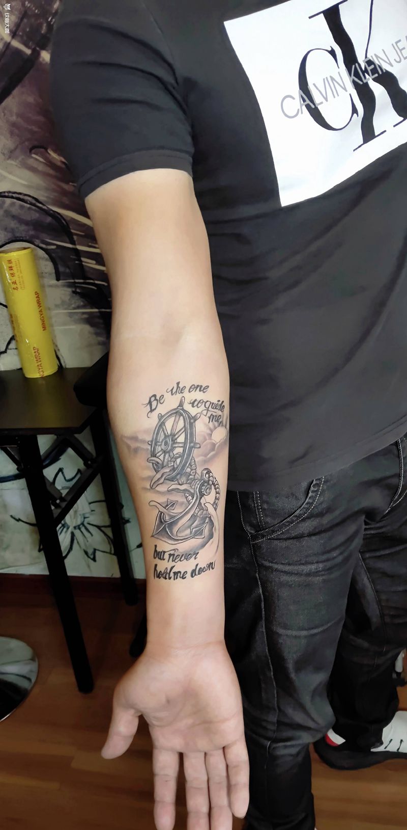 799欧美航海纹身图片_手臂欧美写实纹身图案