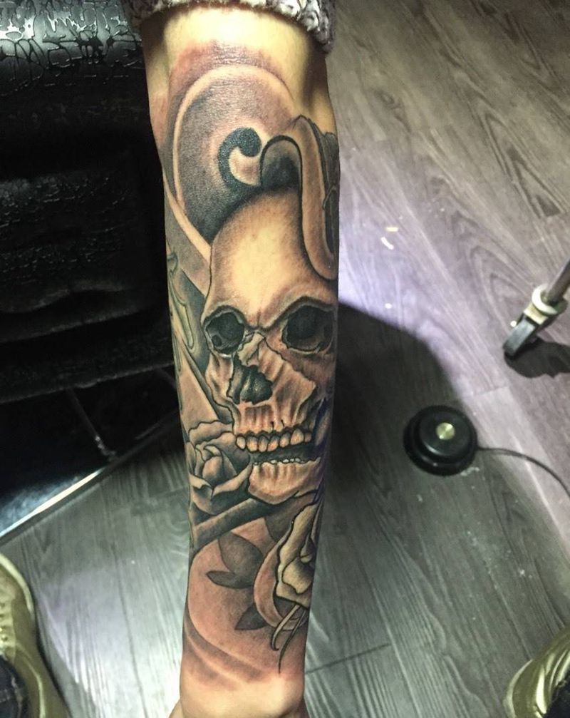 骷髅纹身图片