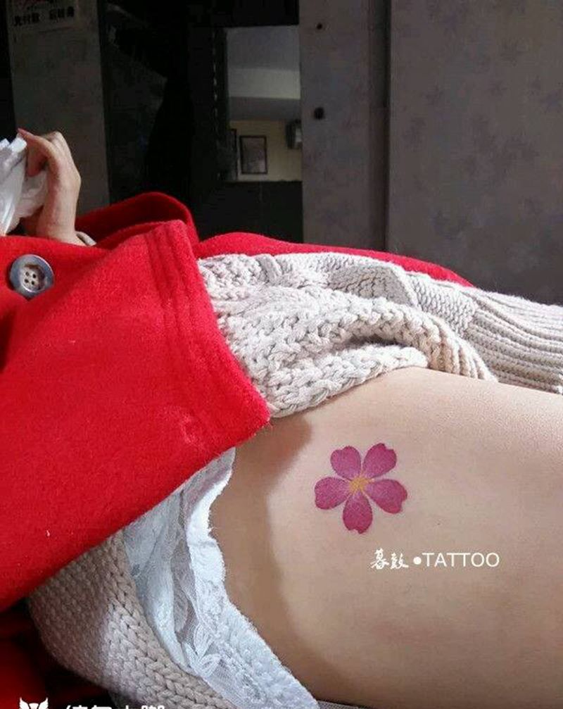 尘世无黛玉~何觅葬花人纹身图片_手臂腿部清新原创成品纹身图案