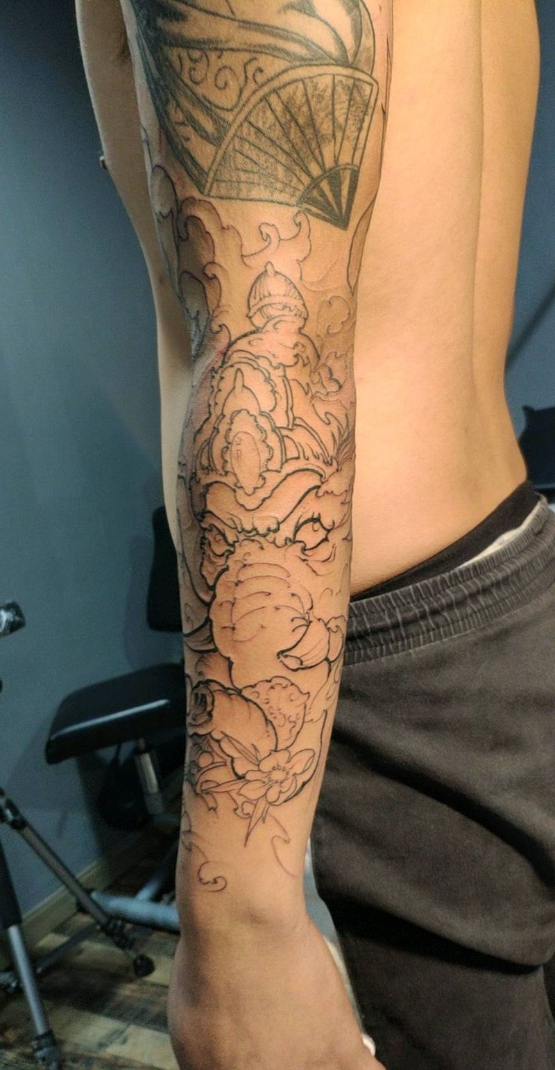 未完成纹身图片