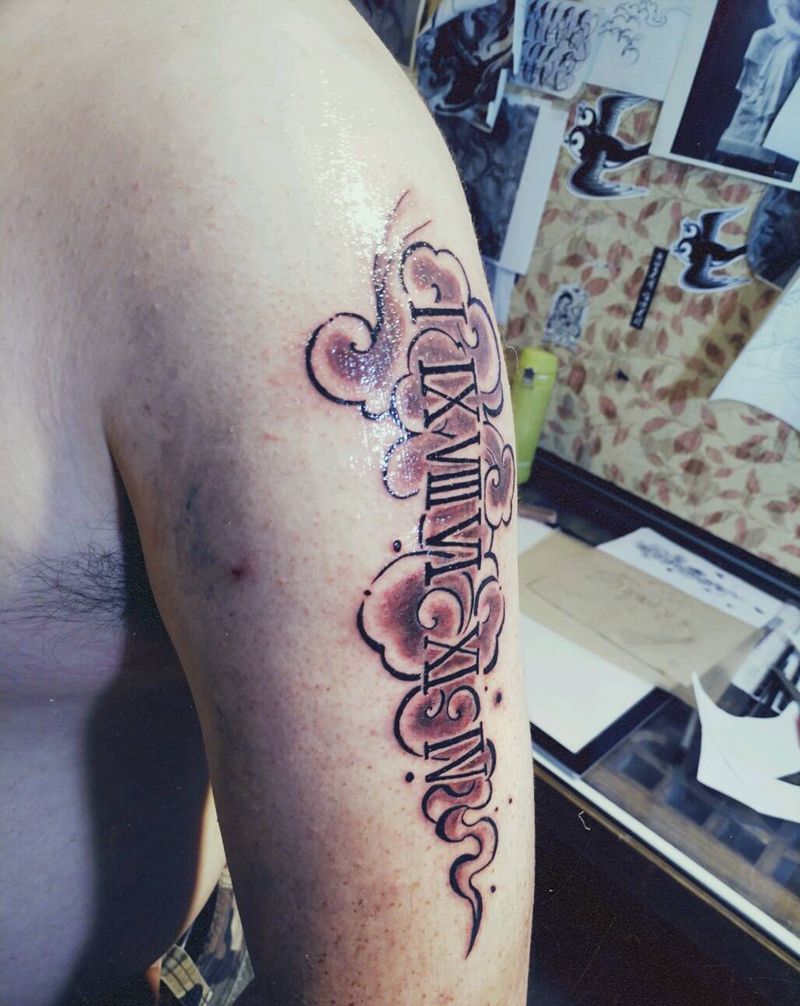 罗马数字纹身图片