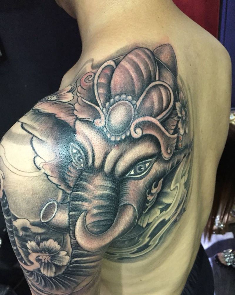 象神纹身图片