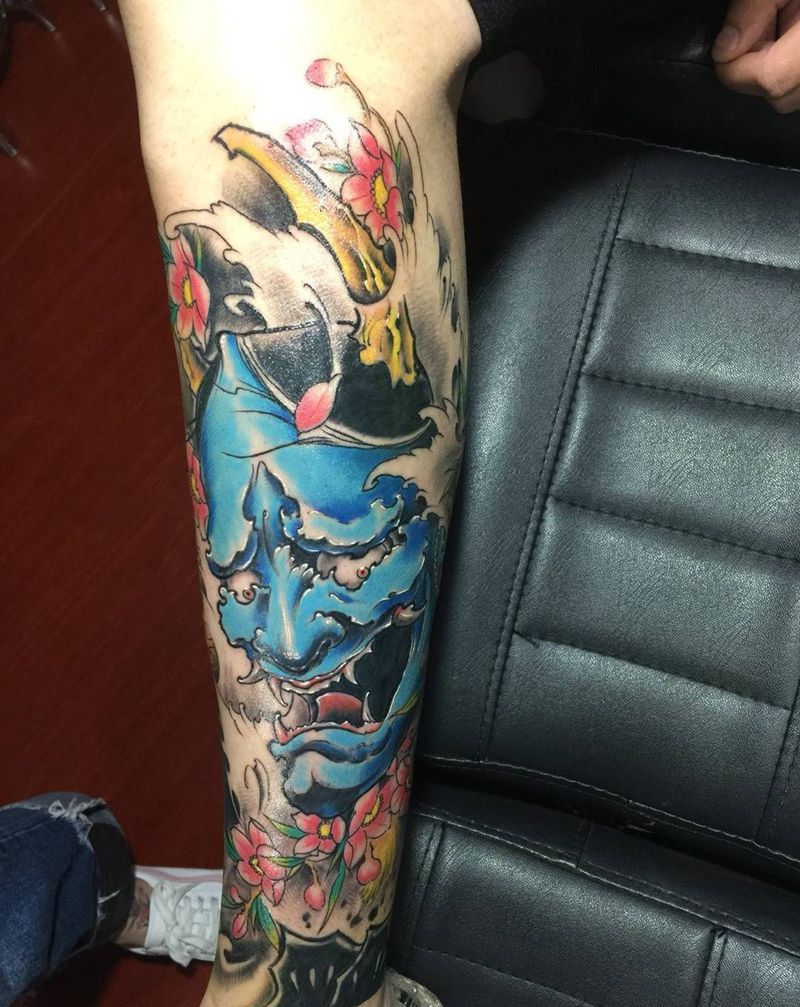 包小腿纹身图片