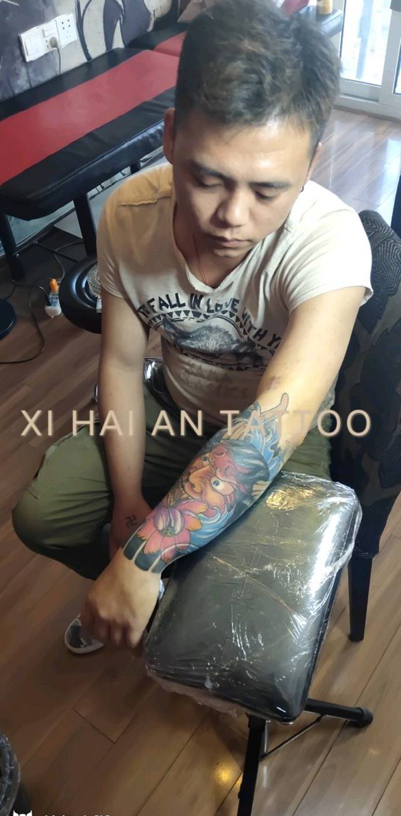 般若包小臂999元纹身图片_手臂新传统纹身图案