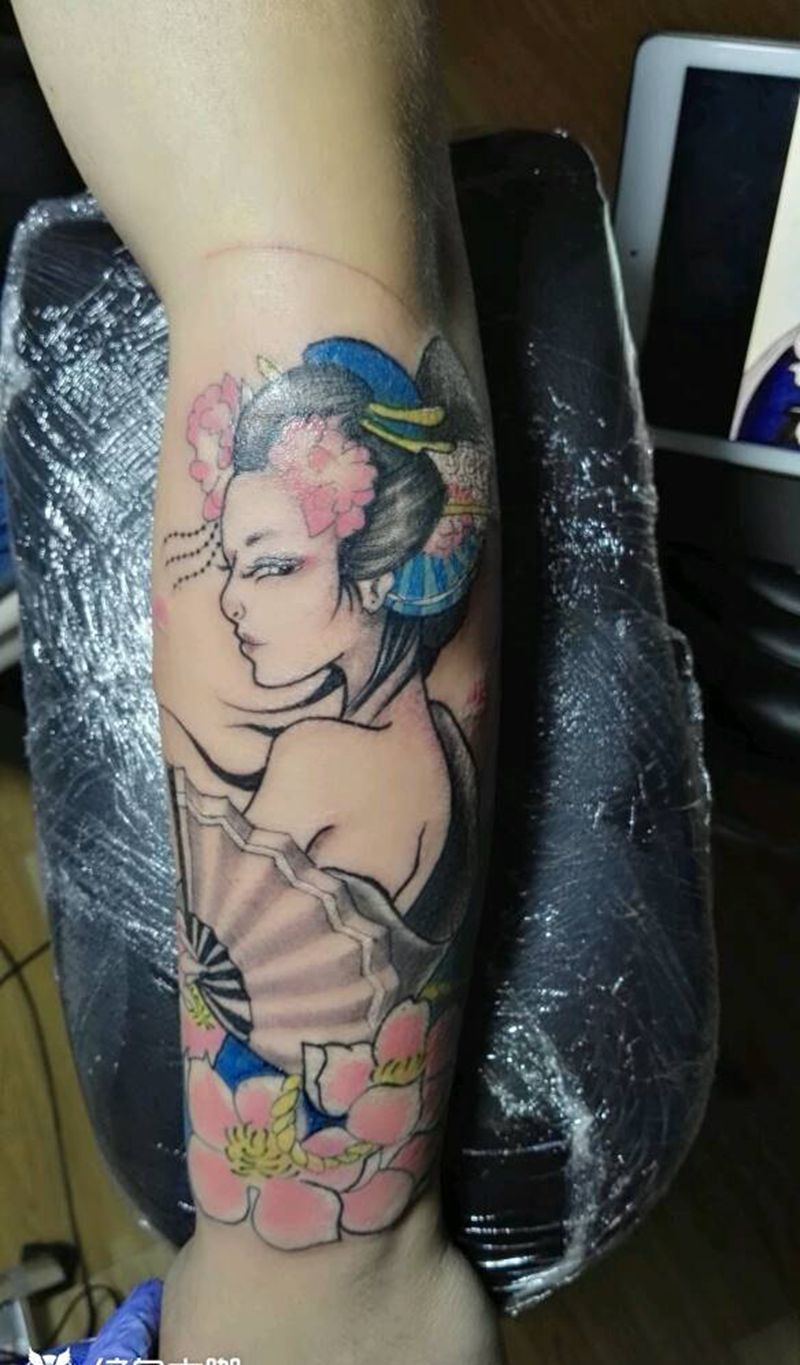 艺妓！纹身图片