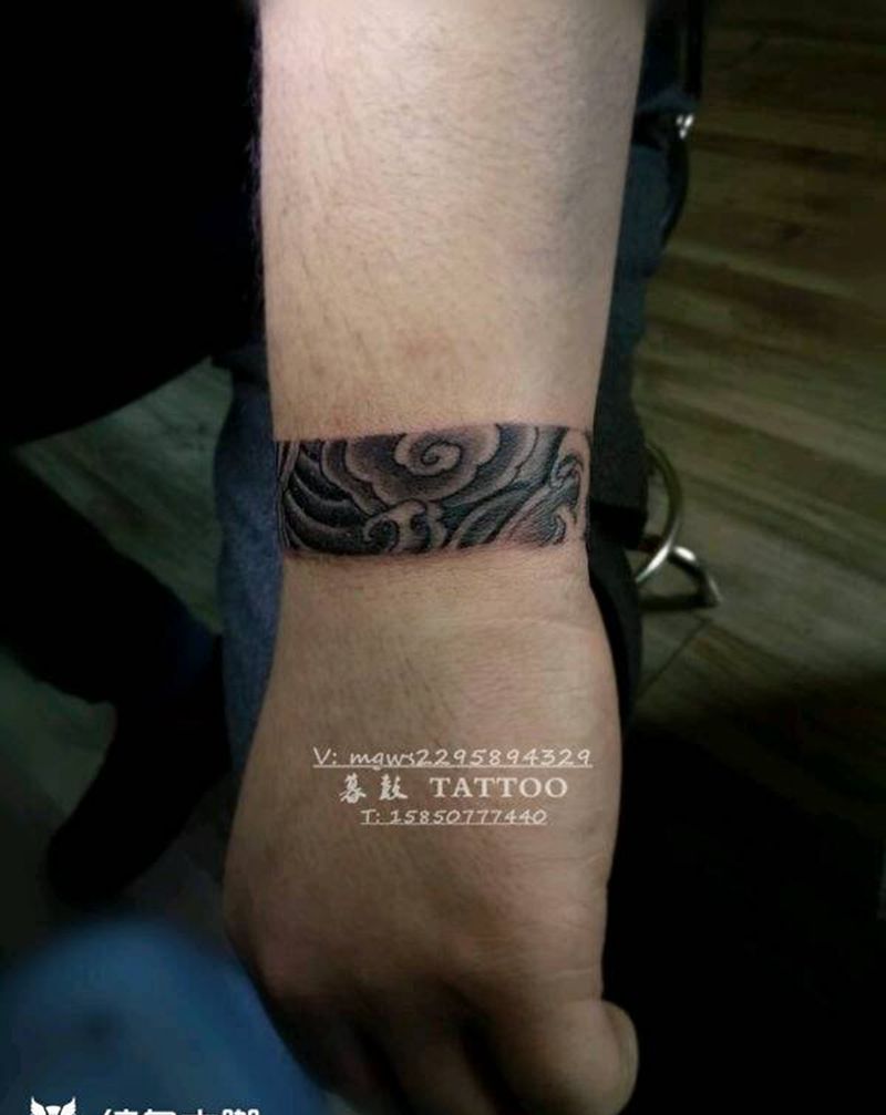 手环纹身图片_手臂传统图腾原创成品纹身图案