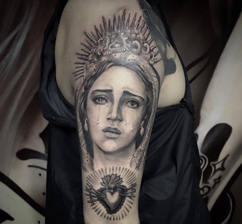 圣母纹身图片