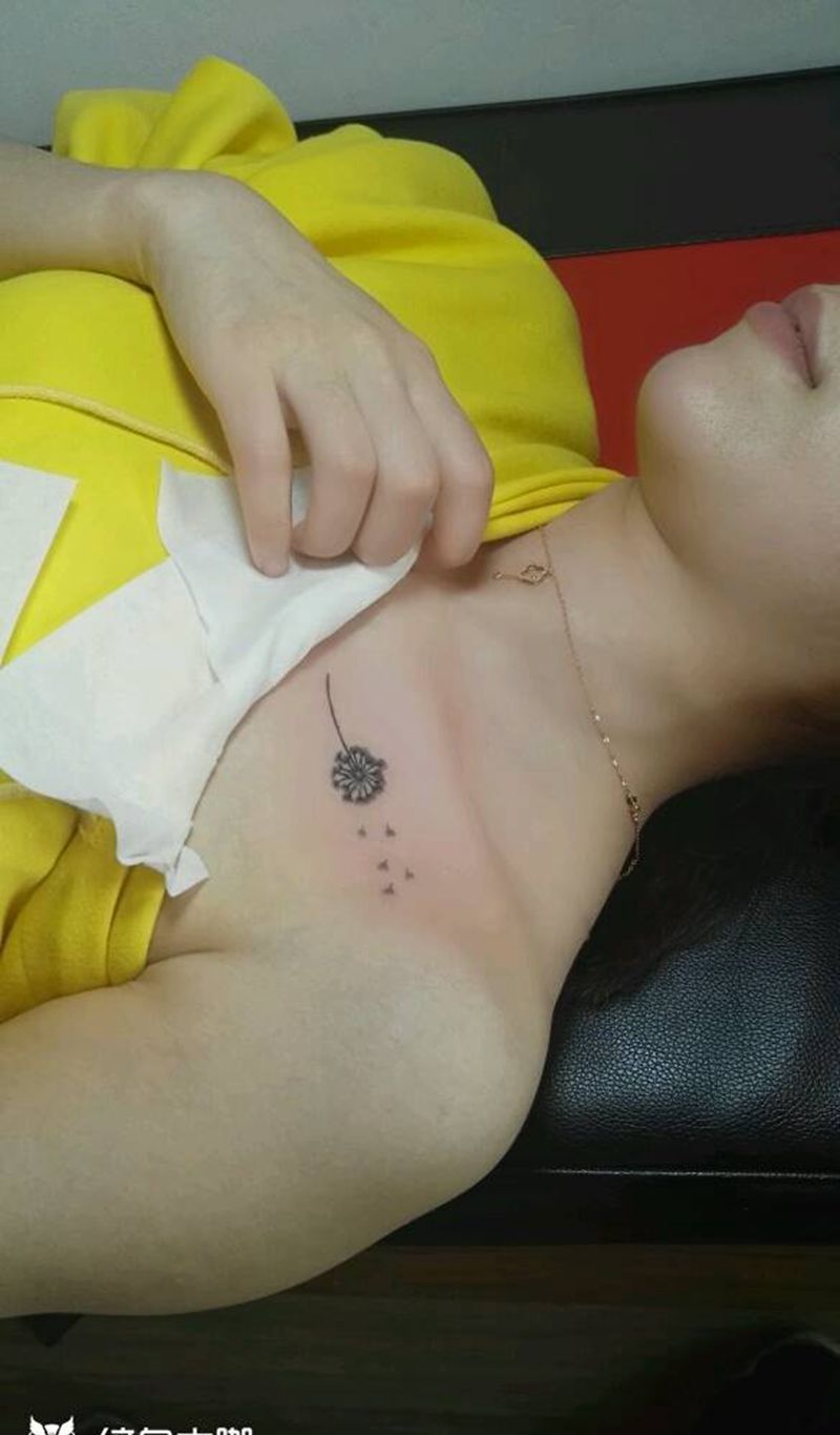 蒲公英纹身图片
