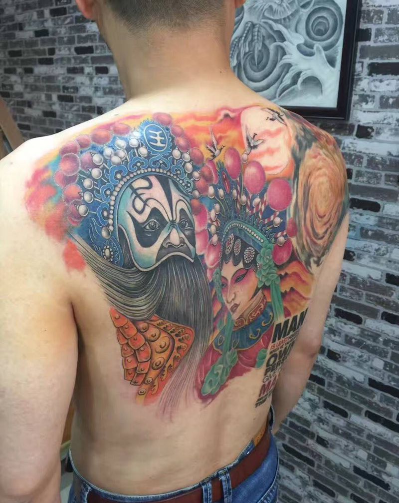 霸王别姬纹身图片