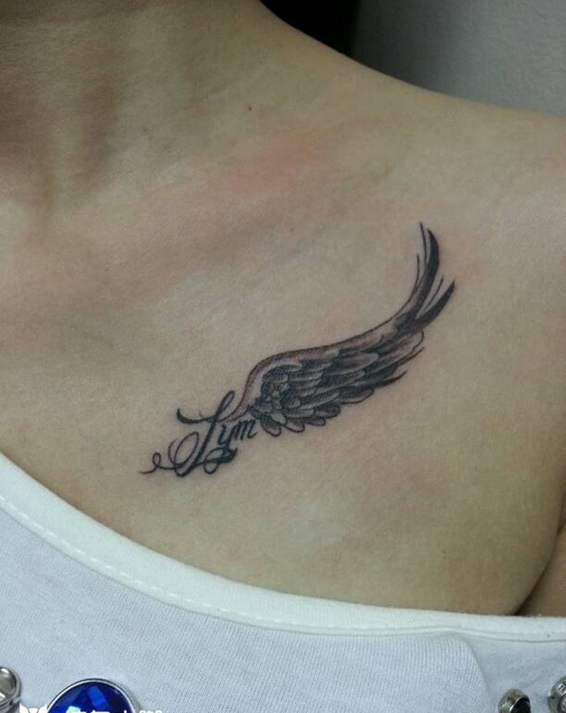 小翅膀纹身图片