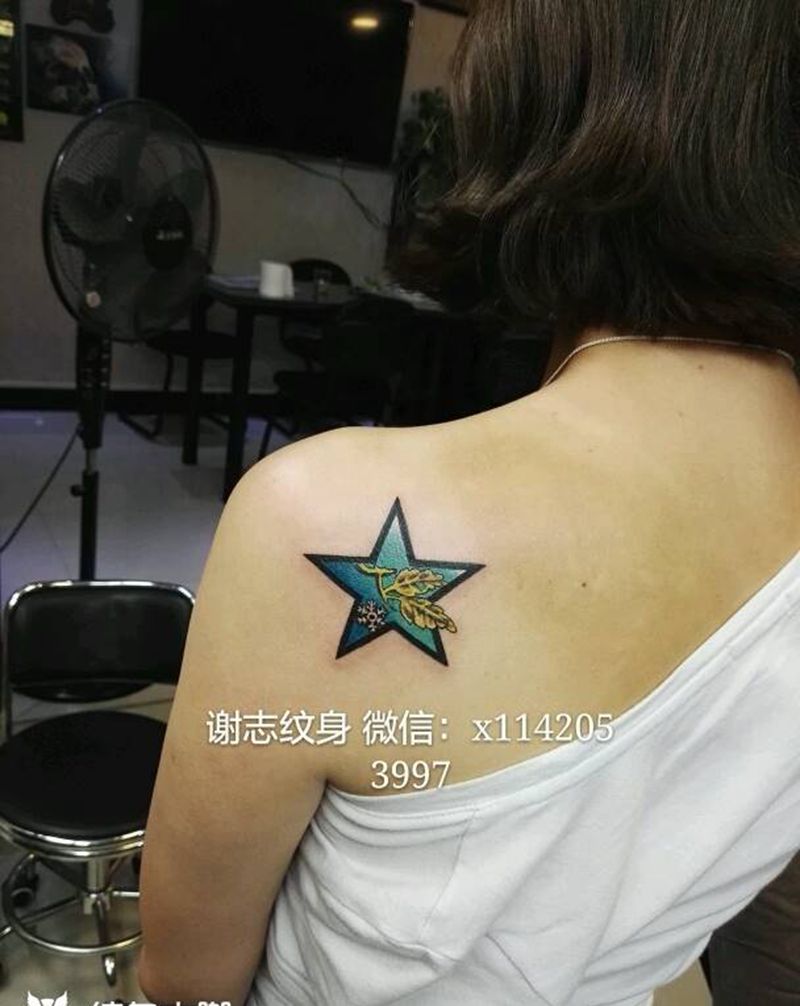 五角星纹身图片