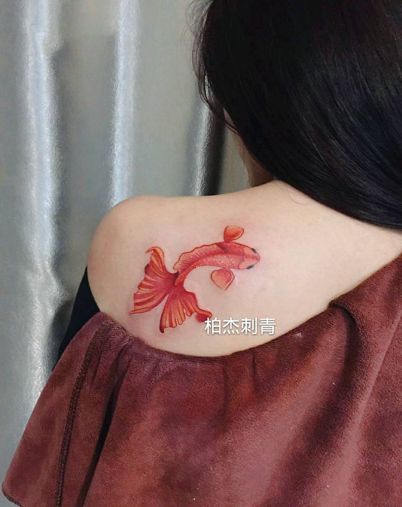金鱼纹身图片