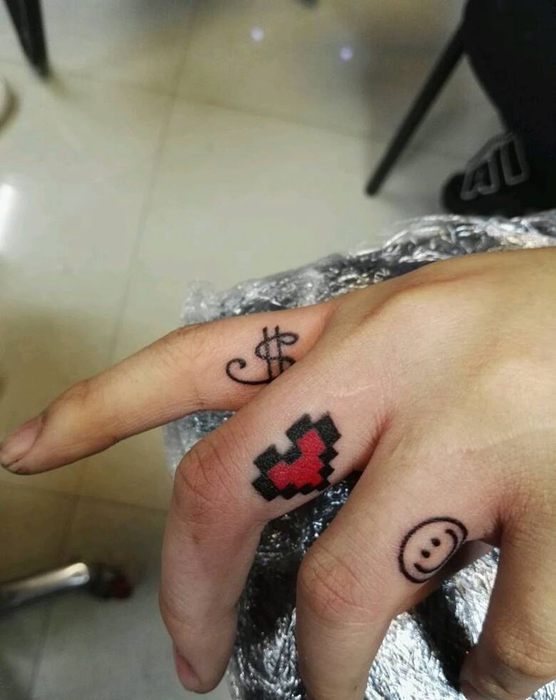 小清新纹身图片_手部清新字符原创成品纹身图案