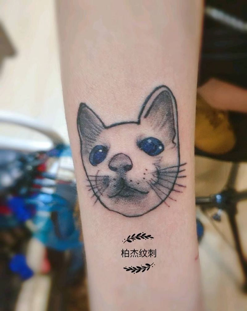 猫纹身图片
