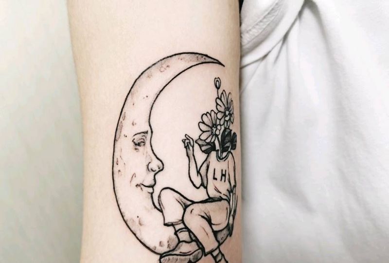 小清新纹身图片_手臂纹身图案