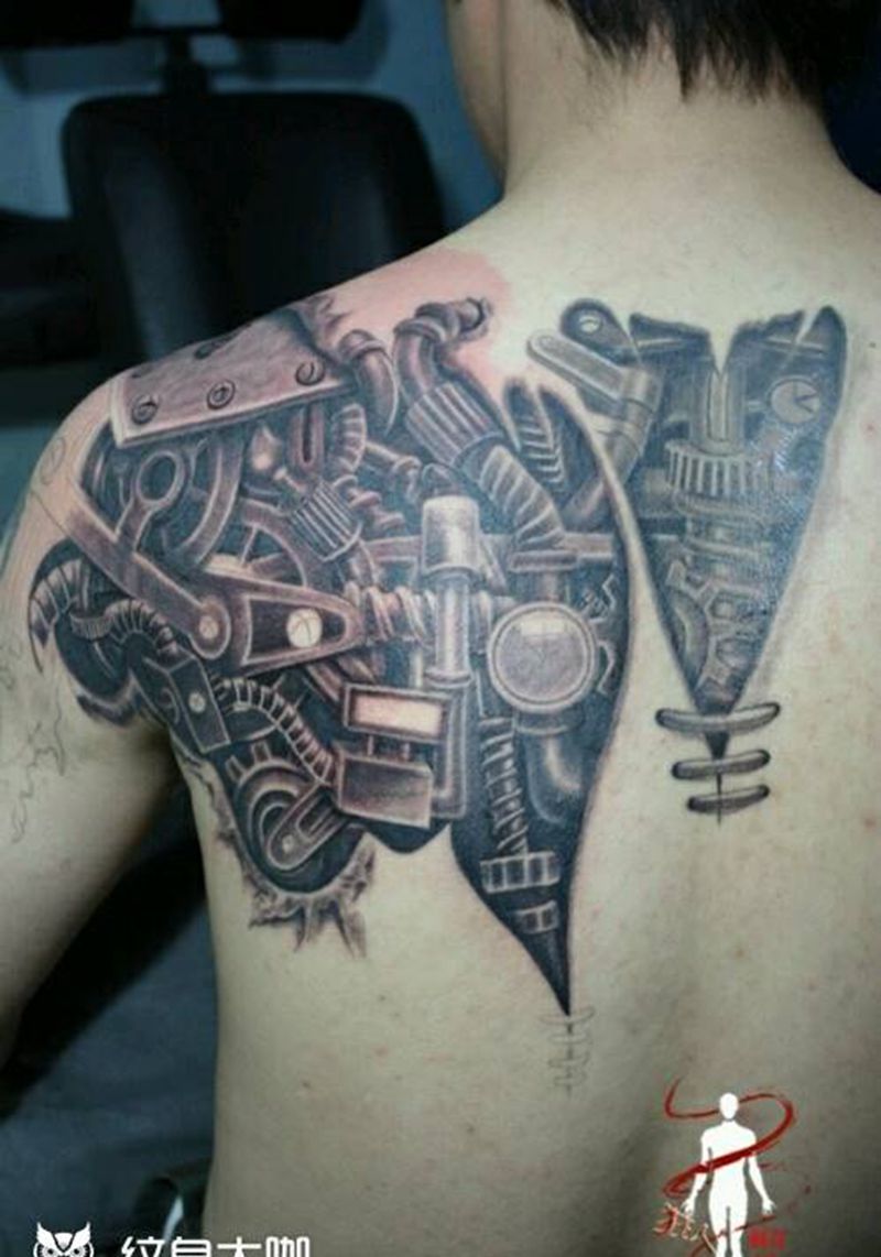 掩盖作品纹身图片