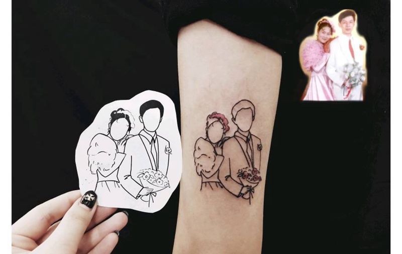 简笔画纹身图片