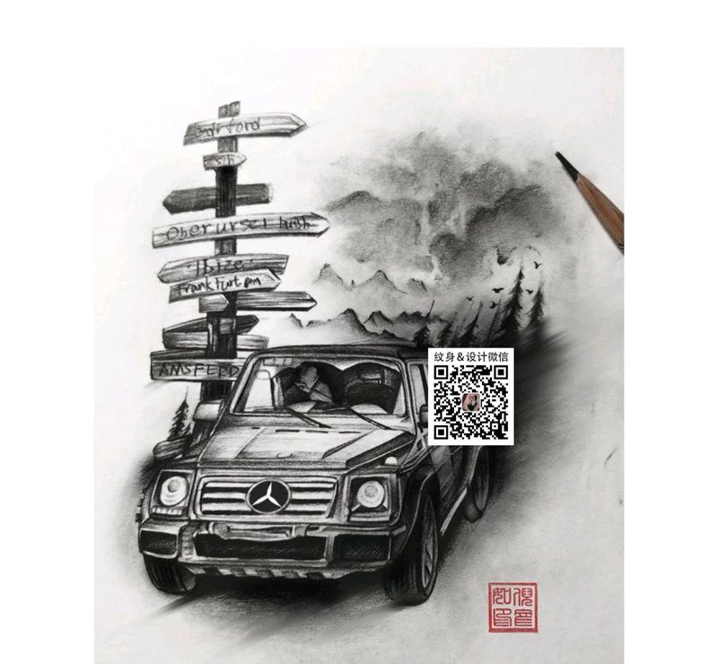 大G原创设计纹身图片_欧美写实纹身图案