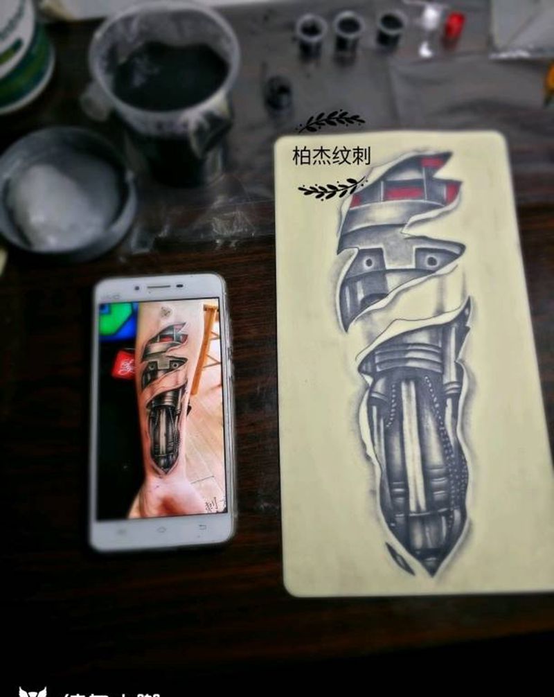 练习作品纹身图片_传统人物手稿纹身图案