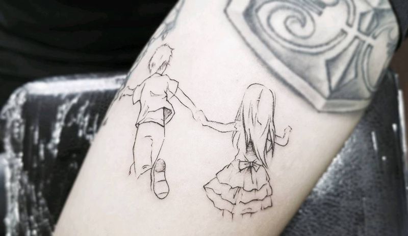 私订. 迷你小清新纹身图片_手臂纹身图案