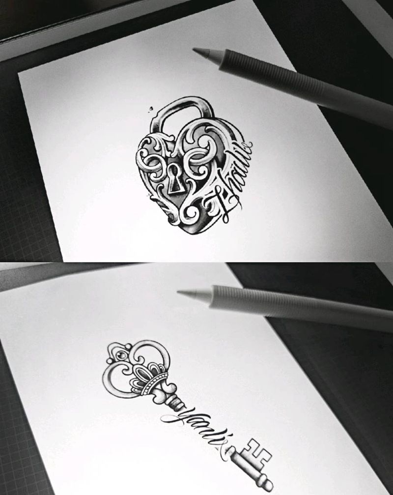 原创情侣纹身纹身图片_欧美写实纹身图案