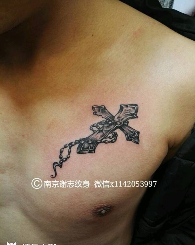 十字架纹身图片