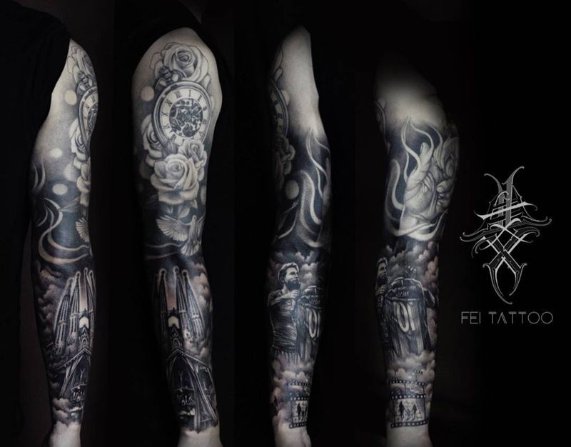 欧美写实纹身图片