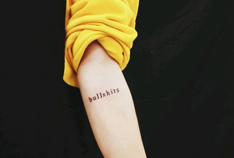 小字母纹身图片