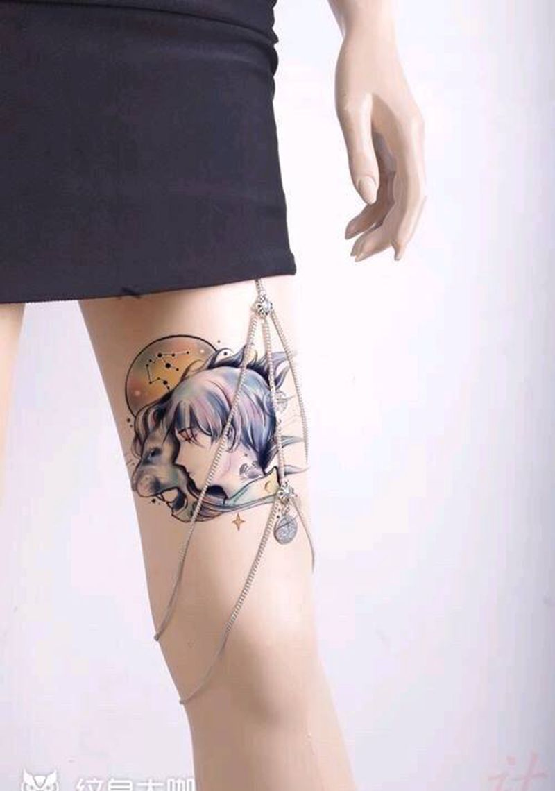 星座纹身纹身图片_New School纹身图案