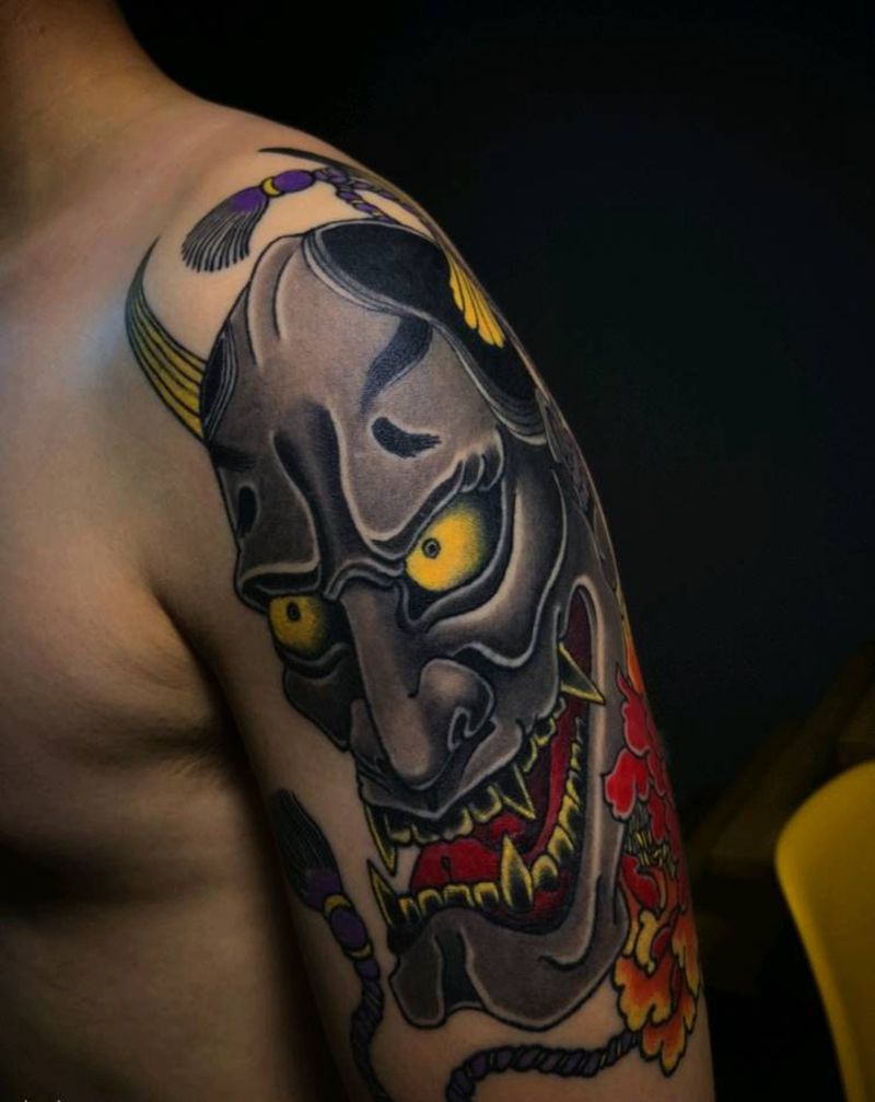 南京纹身-般若 传统纹身图片_手臂老传统南京般若传统纹身图案