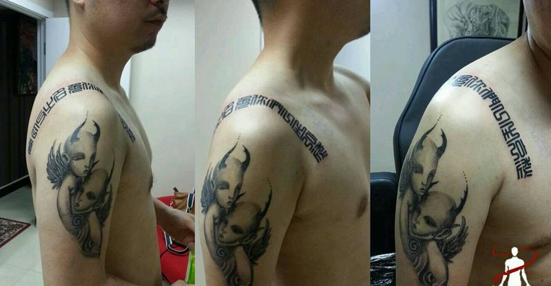 足球明星纹身图片_手臂欧美狂人刺青成品纹身图案