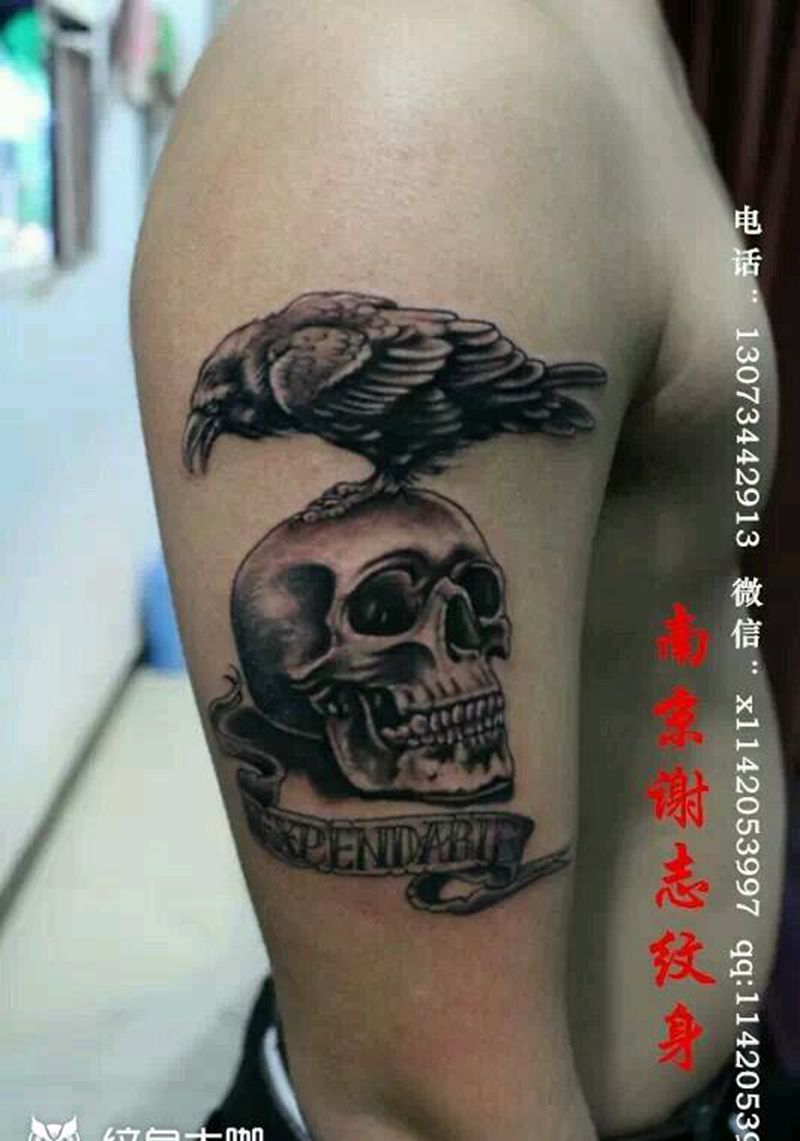 骷髅纹身图片
