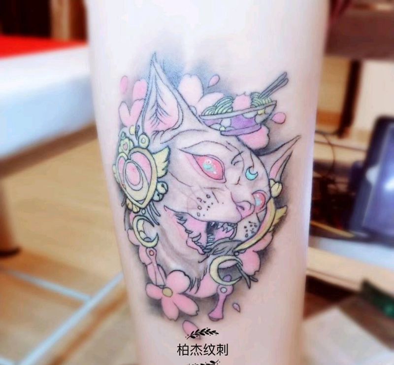 猫纹身图片