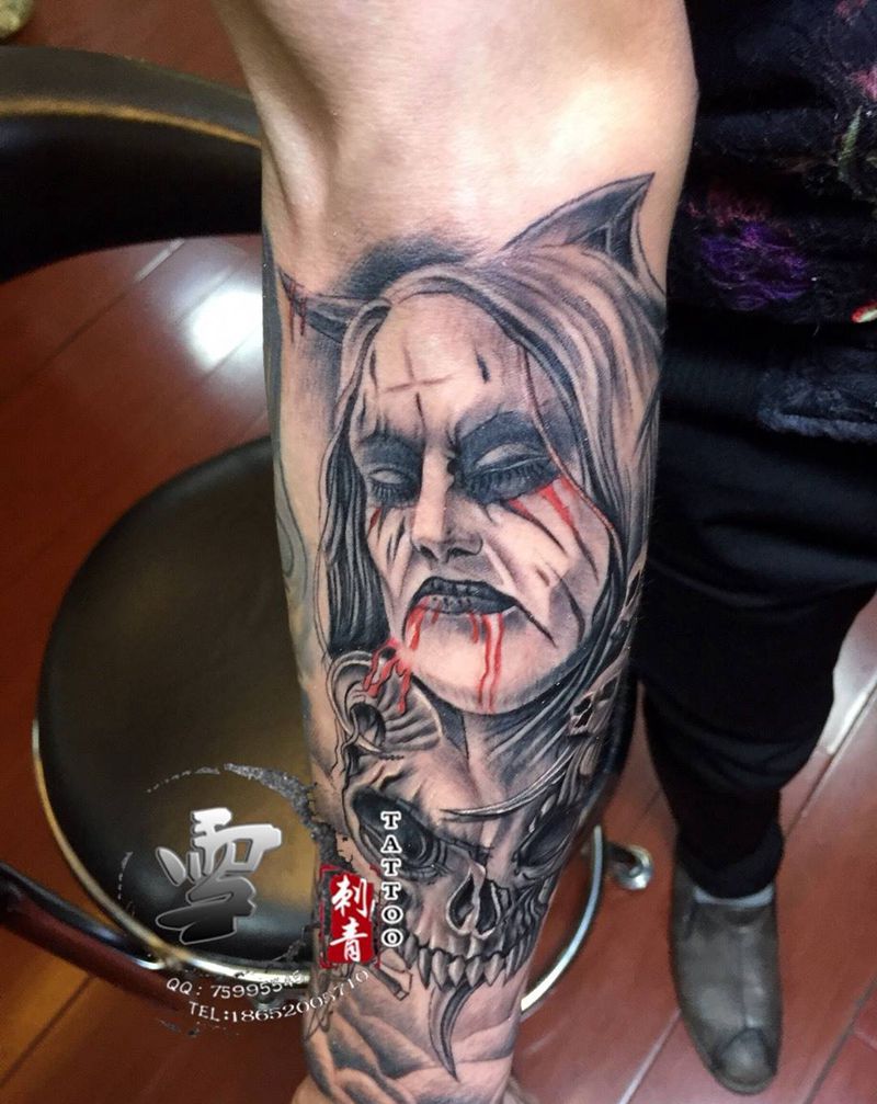 欧美风格纹身图片