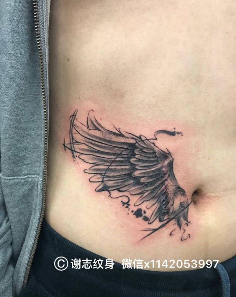 疤痕遮盖纹身图片