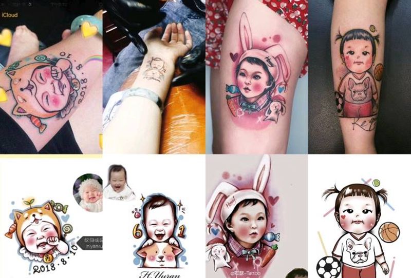 小合集纹身图片_New School纹身图案