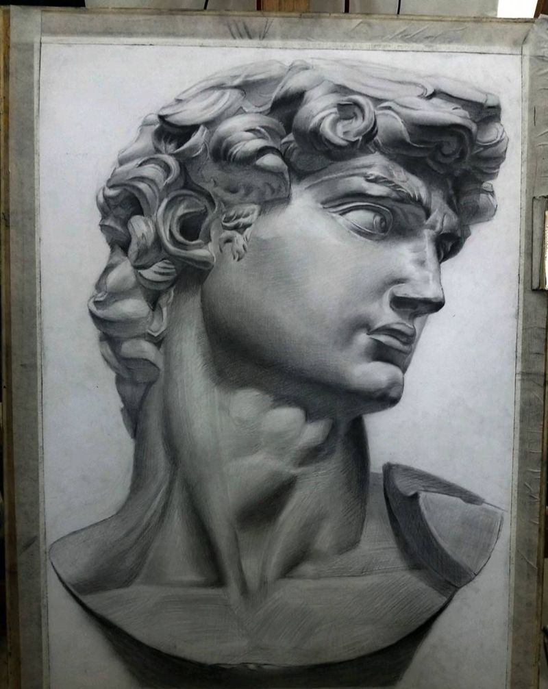 大卫纹身图片_欧美写实纹身图案