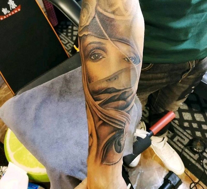 未完成纹身图片