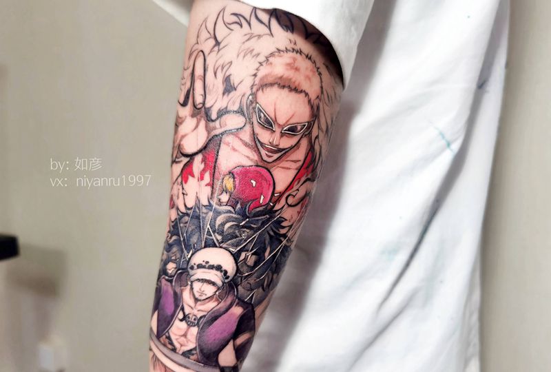 海贼王 new school纹身图片_New School纹身图案