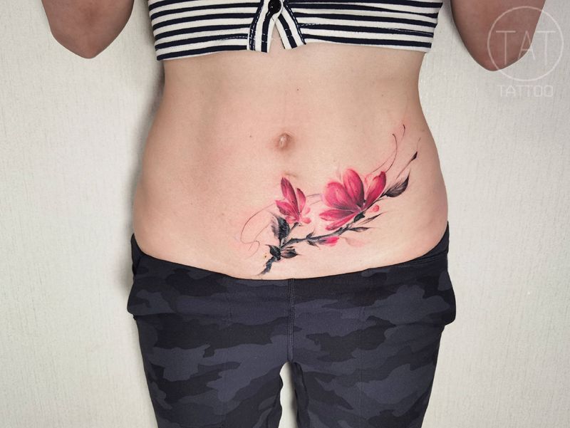 修改旧纹身纹身图片_水墨水彩纹身图案