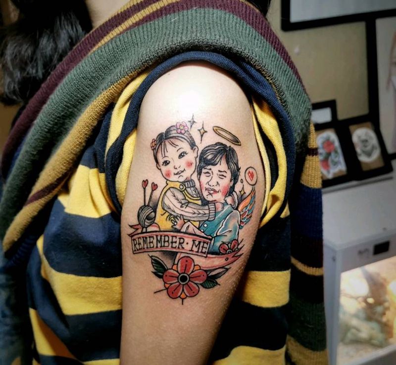 old school 人物纹身图片_手臂Old School纹身图案