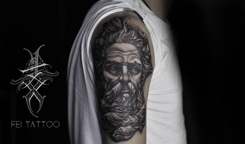 波塞东纹身图片