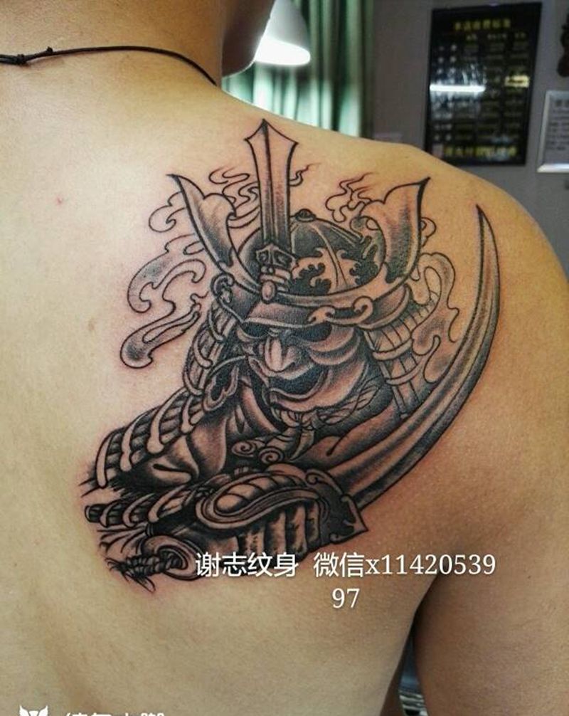 武士纹身图片