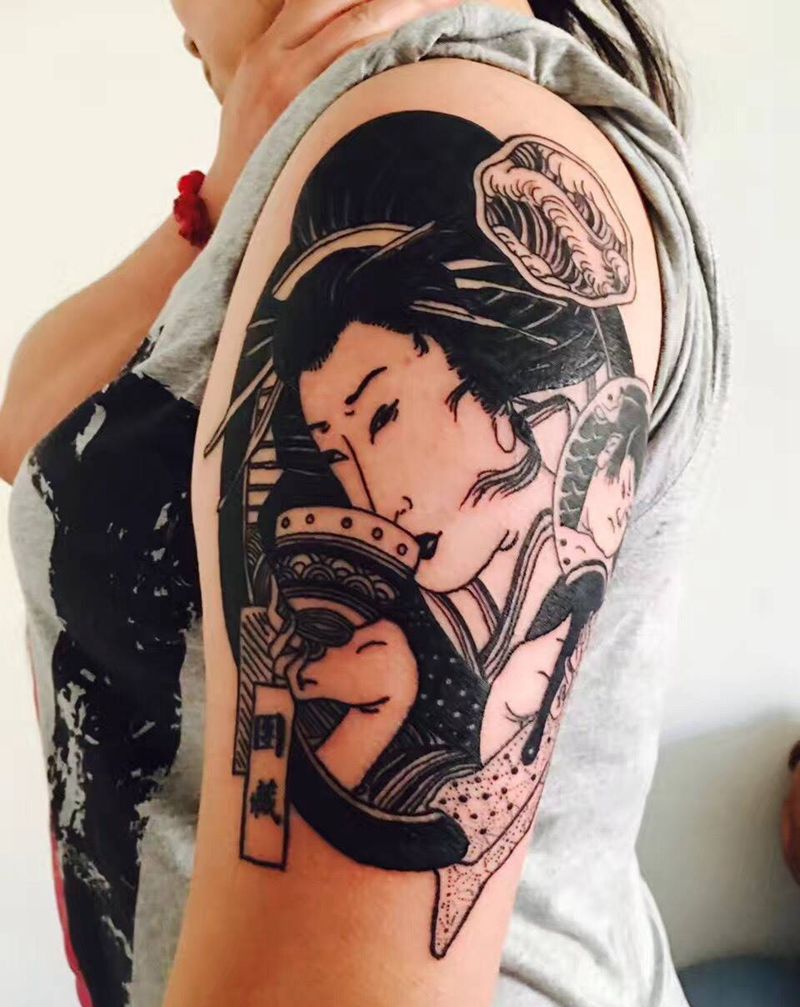 浮世绘纹身图片