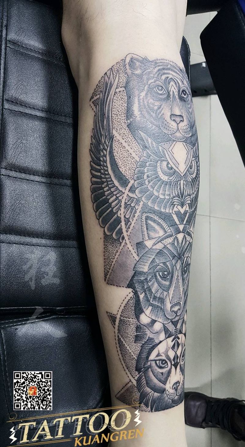 最萌大小差纹身图片