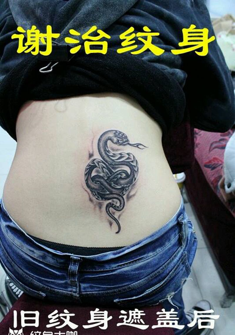 蛇纹身图片
