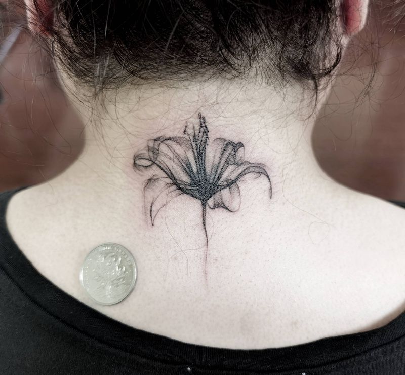 水墨遮盖纹身图片_水墨纹身图案