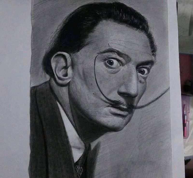 达利纹身图片_欧美写实纹身图案