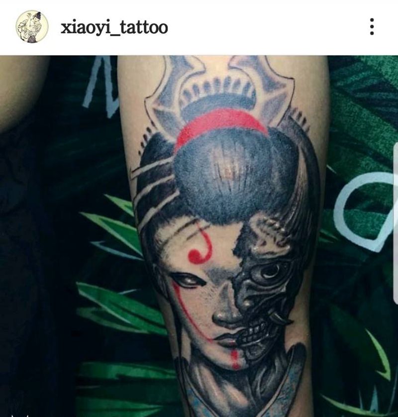 未来姬？纹身图片_手臂写实纹身图案