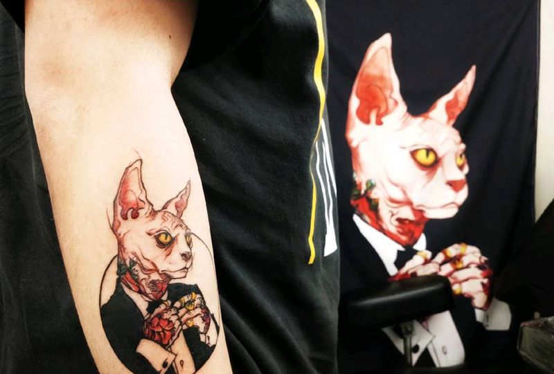 比鲁斯大人纹身图片_New School纹身图案